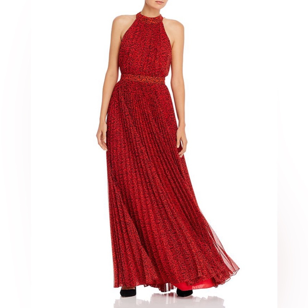 Alice and Olivia Kelissa Leopard Print Maxi Dress